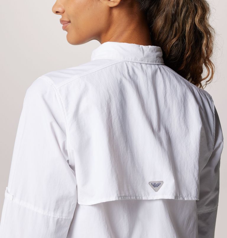Women’s PFG Bahama Long Sleeve Shirt, Color: White, image 6
