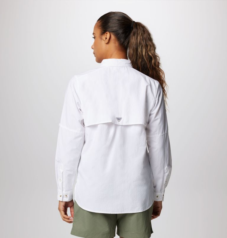 Thumbnail: Women’s PFG Bahama Long Sleeve Shirt, Color: White, image 2