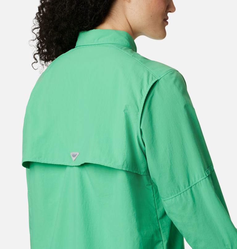Women’s PFG Bahama Long Sleeve Shirt, Color: Emerald City, image 5