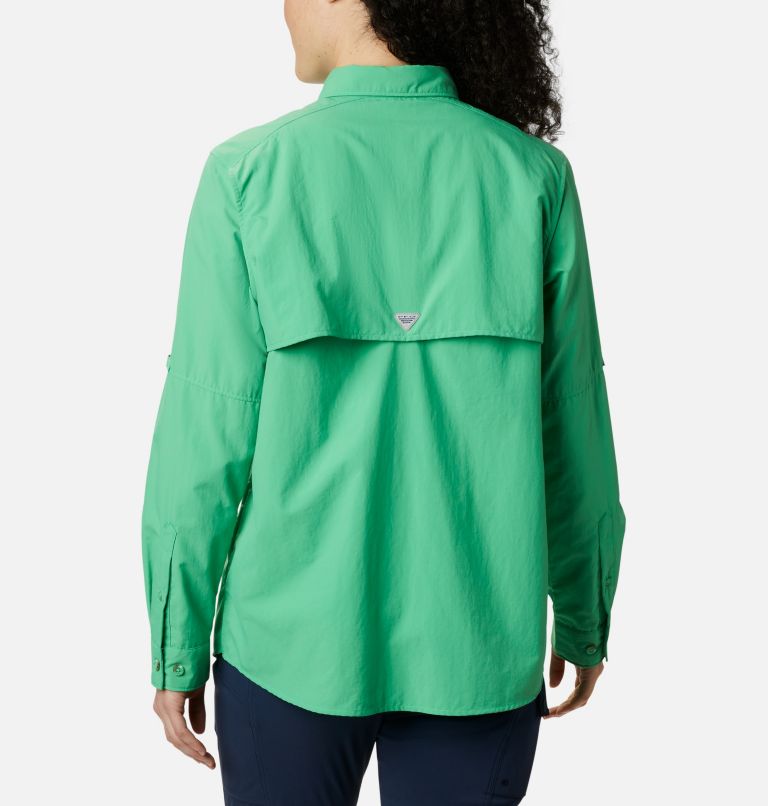 Women’s PFG Bahama Long Sleeve Shirt, Color: Emerald City, image 2