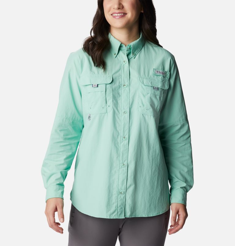Women’s PFG Bahama Long Sleeve Shirt, Color: Kelp, image 1