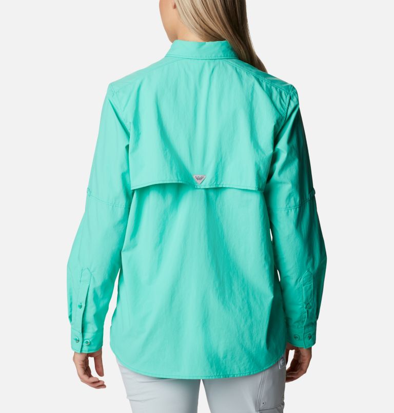 Women’s PFG Bahama Long Sleeve Shirt, Color: Electric Turquoise
