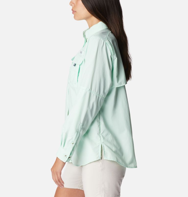 Thumbnail: Women’s PFG Bahama Long Sleeve Shirt, Color: Gullfoss Green, image 3