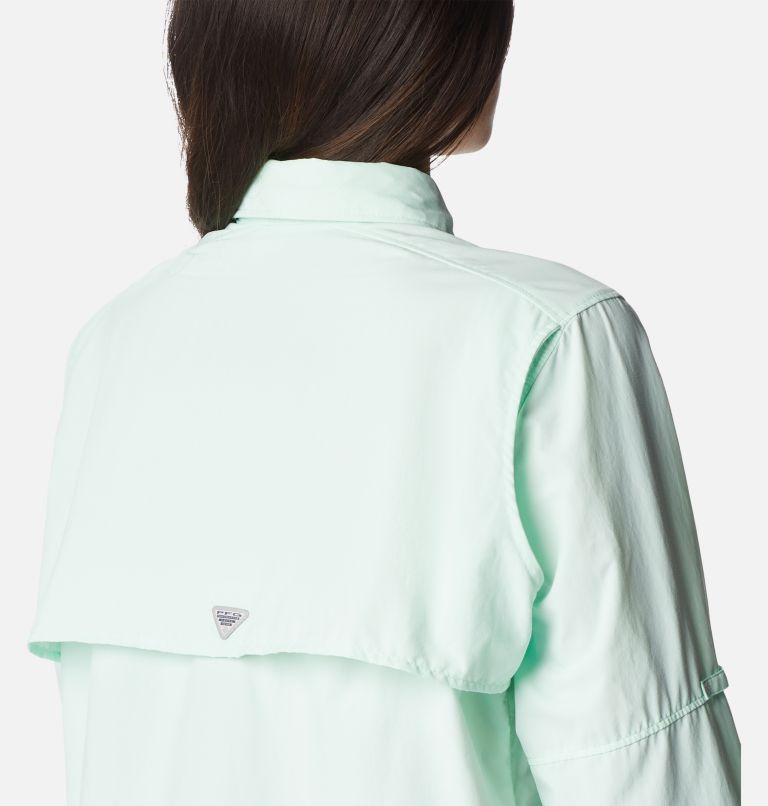 Women’s PFG Bahama Long Sleeve Shirt, Color: Gullfoss Green, image 5