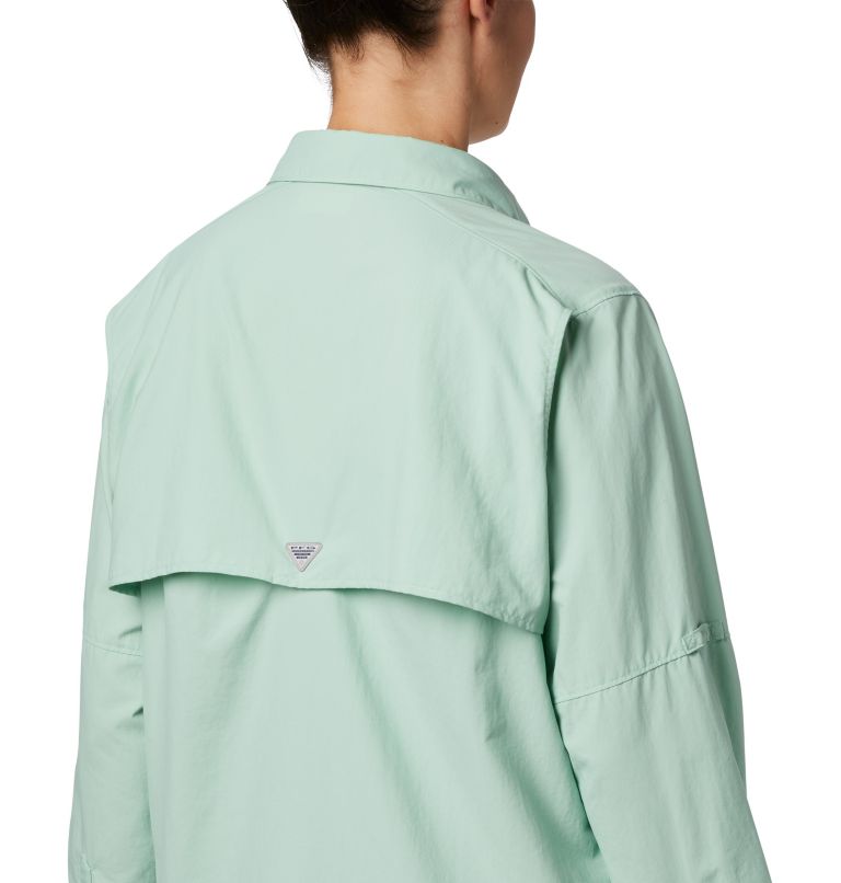 Women’s PFG Bahama Long Sleeve Shirt, Color: New Mint, image 4