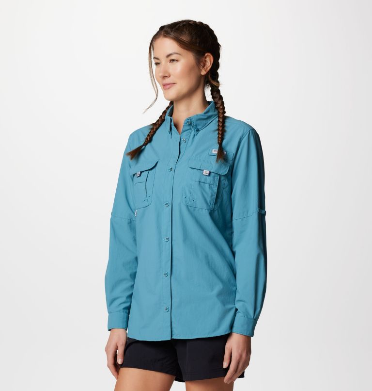 Columbia Women's PFG Bahama Long Sleeve Shirt - L - Blue