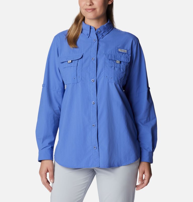 Women’s PFG Bahama Long Sleeve Shirt, Color: Violet Sea, image 1
