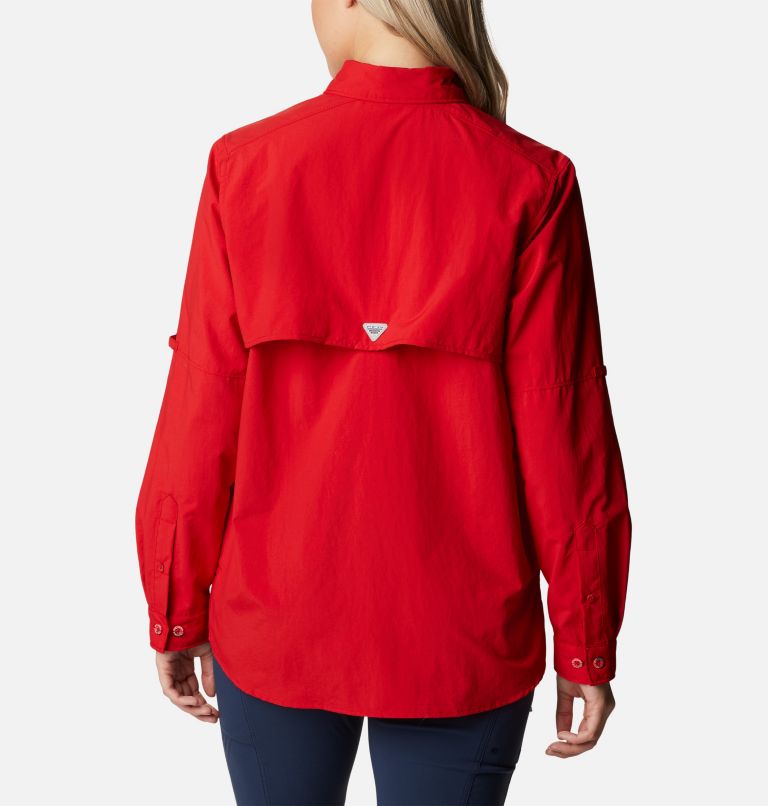 Thumbnail: Women’s PFG Bahama Long Sleeve Shirt, Color: Red Spark, image 2