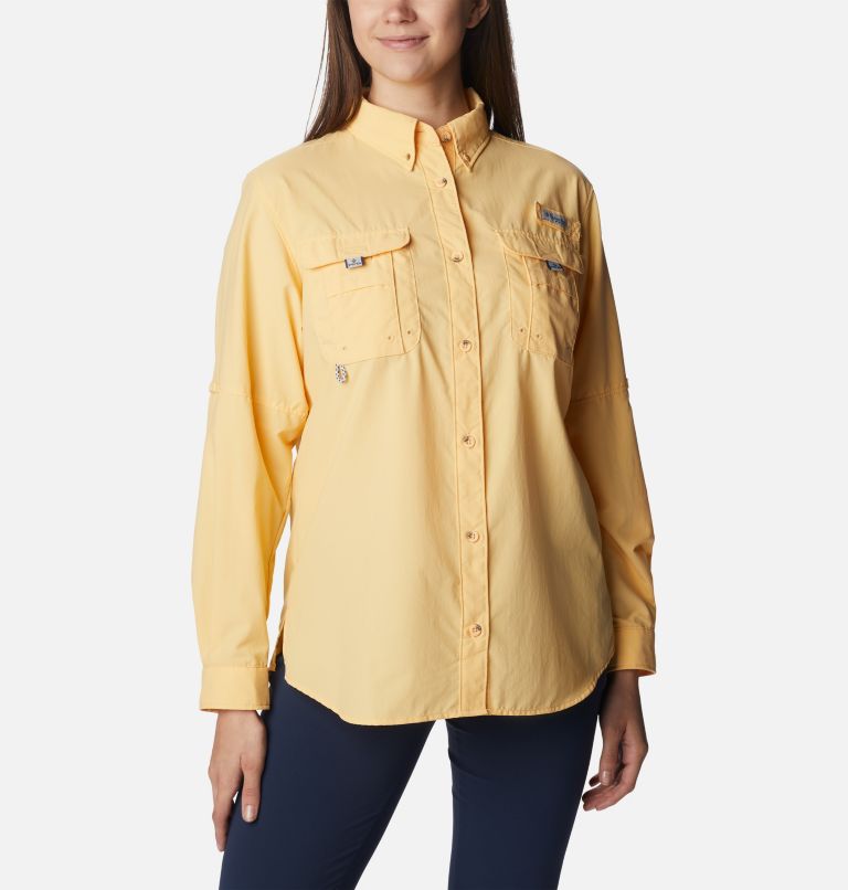 Women’s PFG Bahama Long Sleeve Shirt, Color: Cocoa Butter, image 1