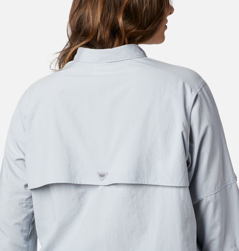 Women’s PFG Bahama Long Sleeve - Plus Size, Color: Cirrus Grey, image 5
