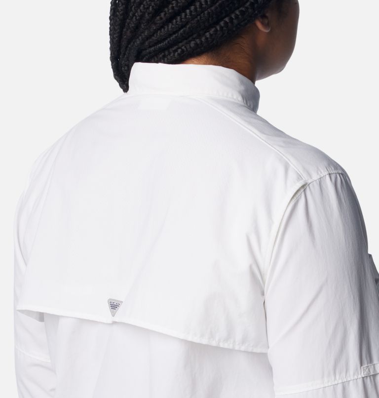 Thumbnail: Women’s PFG Bahama Long Sleeve - Plus Size, Color: White, image 5