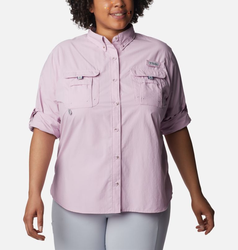 Women’s PFG Bahama Long Sleeve - Plus Size, Color: Aura, image 6