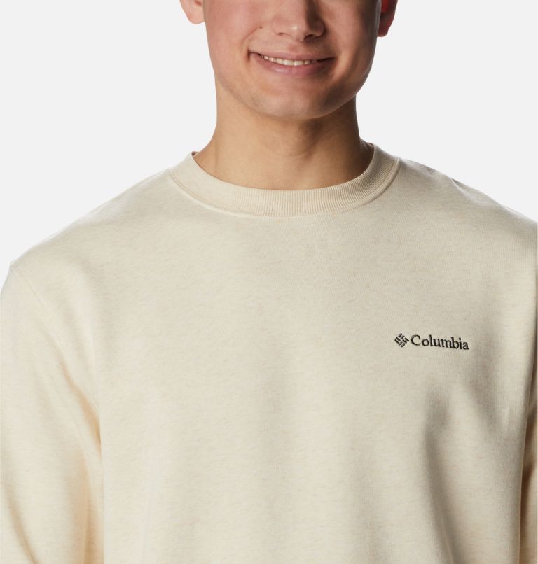 Men's Hart Mountain II Crew Sweatshirt, Color: Oatmeal Heather, image 4