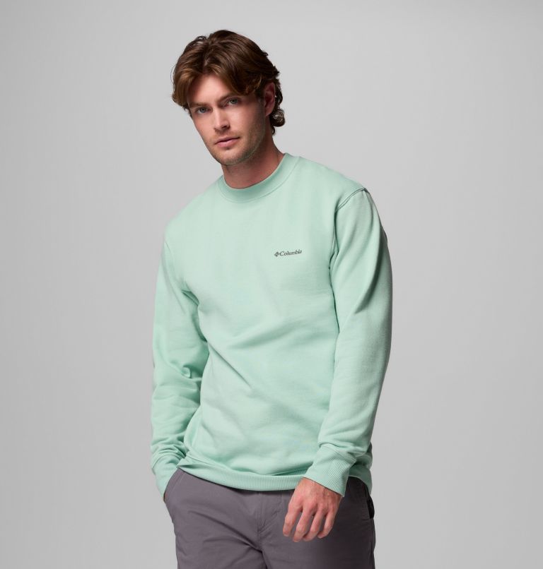 Men's Hart Mountain II Crew Sweatshirt, Color: New Mint Heather, image 4