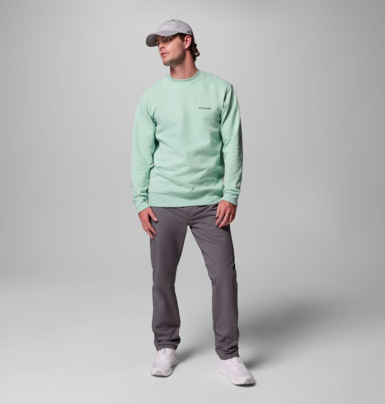 Men's Hart Mountain II Crew Sweatshirt, Color: New Mint Heather, image 2