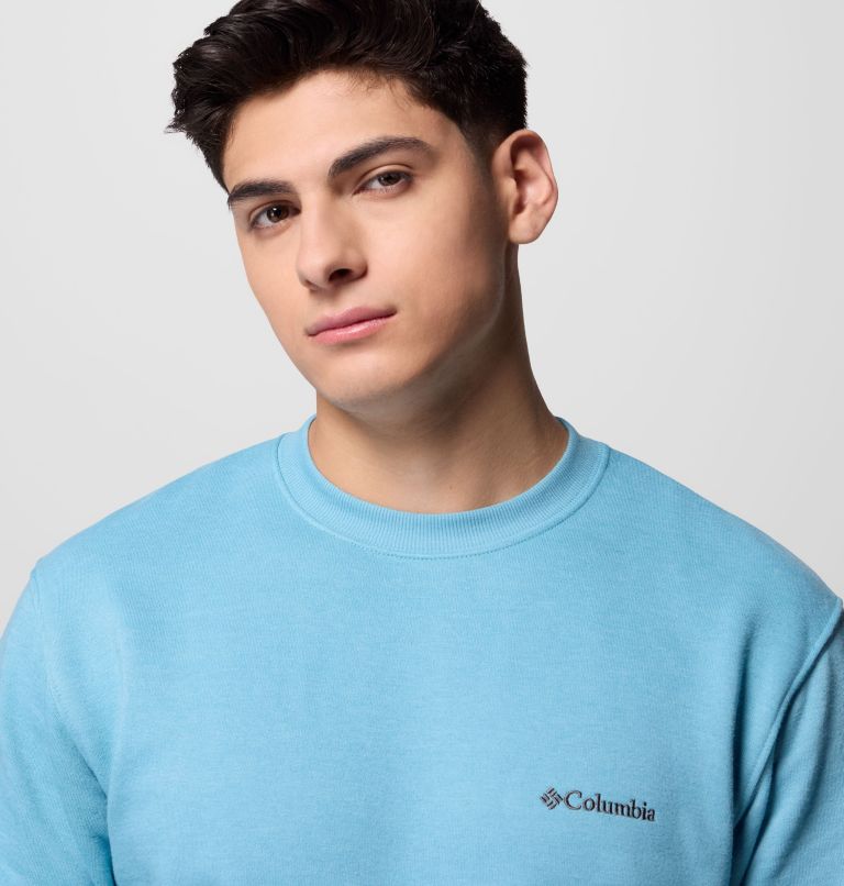 Men's Hart Mountain II Crew Sweatshirt, Color: Vintage Blue Heather, image 5