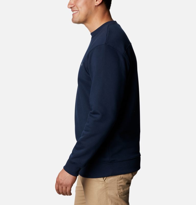 Men's Hart Mountain II Crew Sweatshirt, Color: Collegiate Navy, image 3