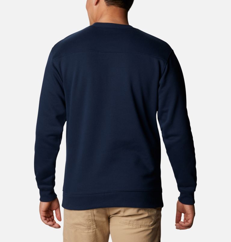 Men's Hart Mountain II Crew Sweatshirt, Color: Collegiate Navy, image 2