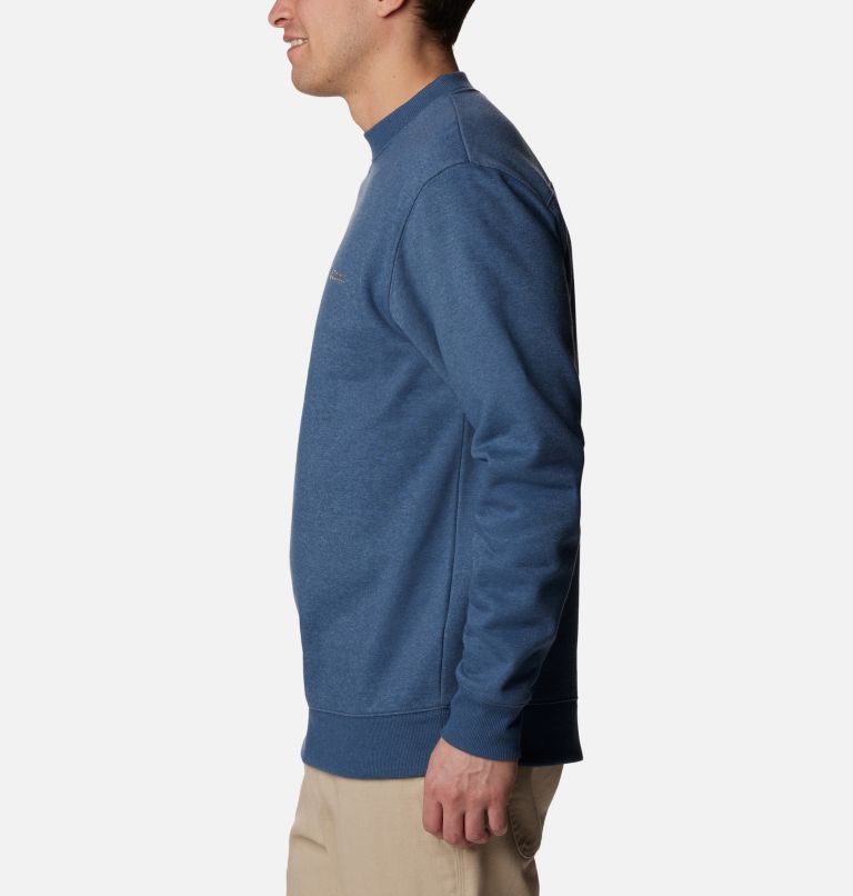 Men's Hart Mountain II Crew Sweatshirt, Color: Dark Mountain Heather, image 3