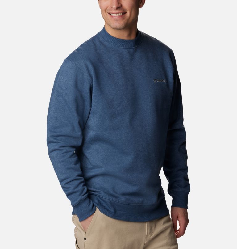 Men's Hart Mountain II Crew Sweatshirt, Color: Dark Mountain Heather, image 5