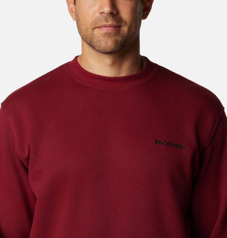 Chandail col rond en polaire Hart Mountain II pour homme, Color: Red Jasper Heather, image 4