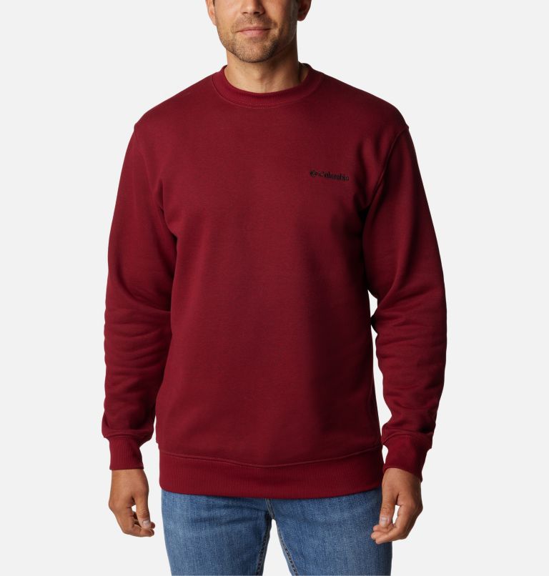 Thumbnail: Men's Hart Mountain II Crew Sweatshirt, Color: Red Jasper Heather, image 1