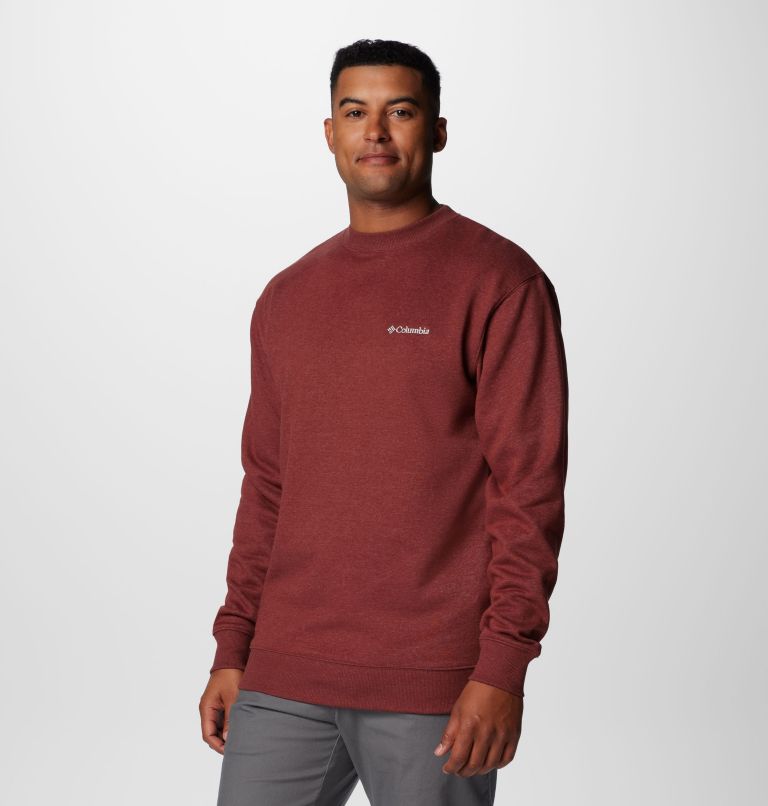 Men's Hart Mountain II Crew Sweatshirt, Color: Spice Heather, image 4
