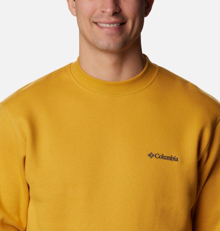 Men's Hart Mountain II Crew Sweatshirt, Color: Raw Honey, image 4