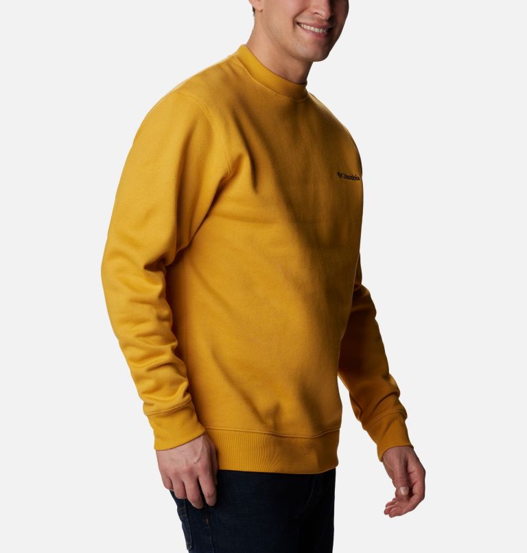 Men's Hart Mountain II Crew Sweatshirt, Color: Raw Honey, image 5