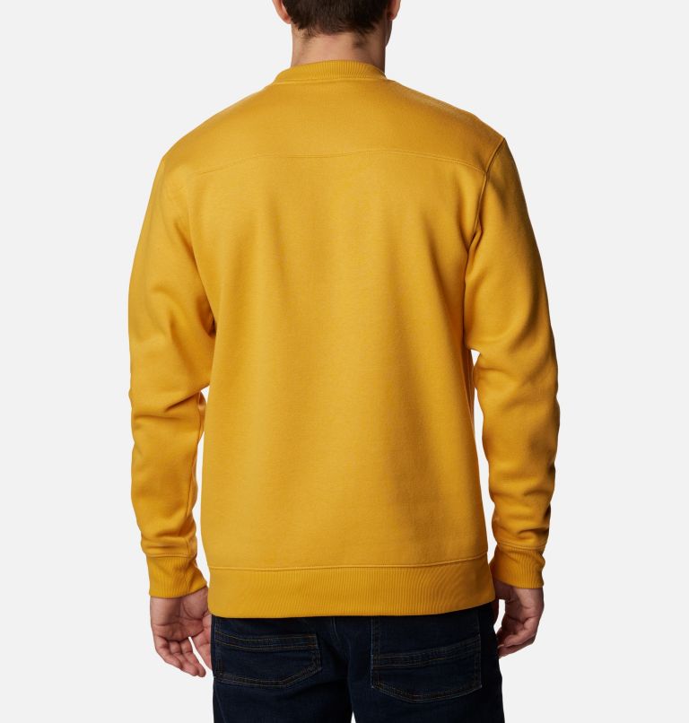 Men's Hart Mountain II Crew Sweatshirt, Color: Raw Honey, image 2