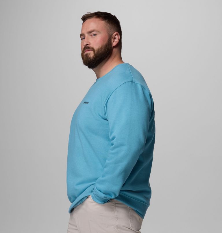 Men's Hart Mountain II Crew Sweatshirt - Big, Color: Vintage Blue Heather, image 4