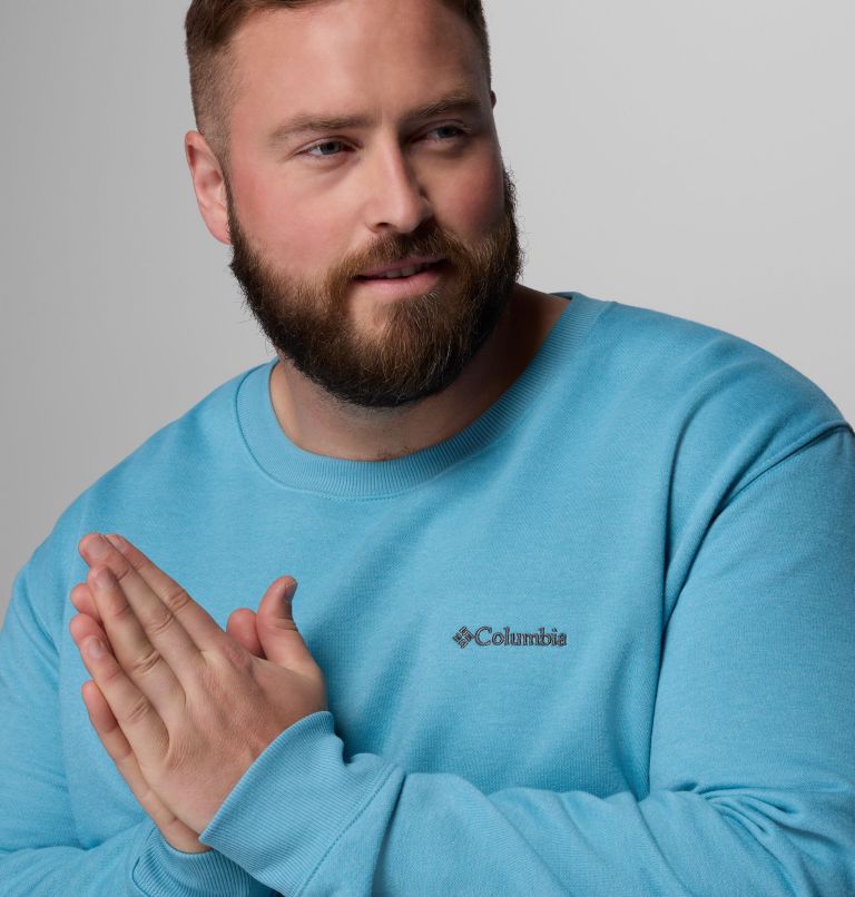 Men's Hart Mountain II Crew Sweatshirt - Big, Color: Vintage Blue Heather, image 5