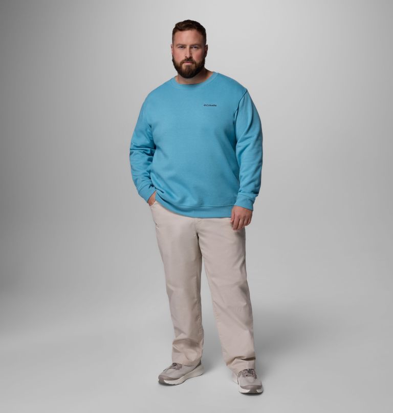 Men's Hart Mountain II Crew Sweatshirt - Big, Color: Vintage Blue Heather, image 2