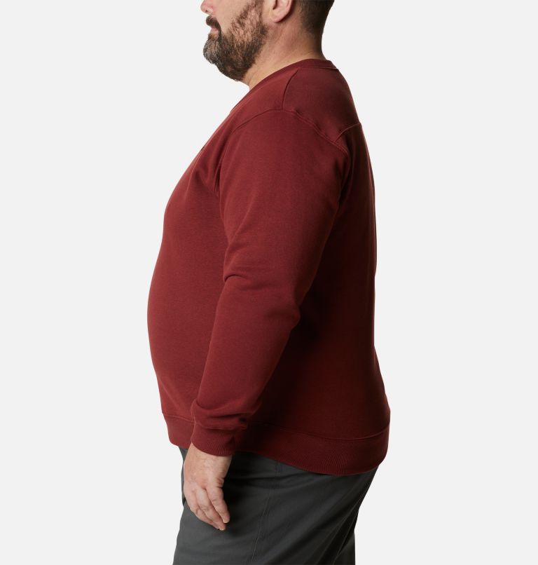 Chandail col rond chaud en laine polaire Hart Mountain II pour homme - Grandes tailles, Color: Red Jasper Heather, image 3