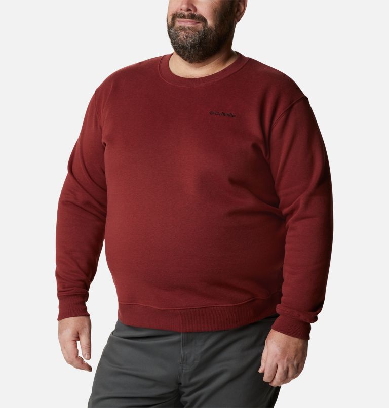 Chandail col rond chaud en laine polaire Hart Mountain II pour homme - Grandes tailles, Color: Red Jasper Heather, image 5