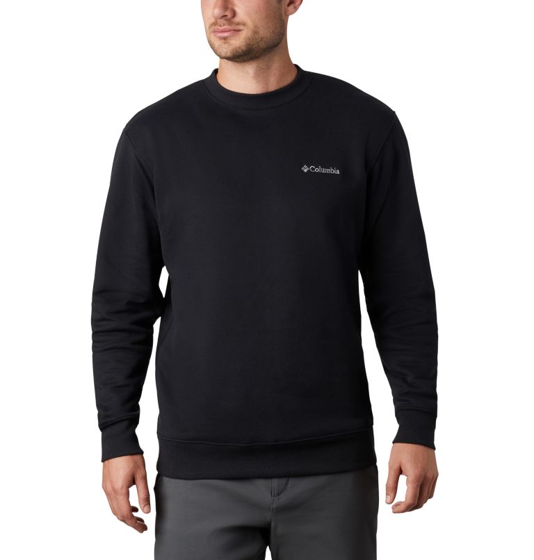 Thumbnail: Men's Hart Mountain II Crew Sweatshirt - Tall, Color: Black, image 1