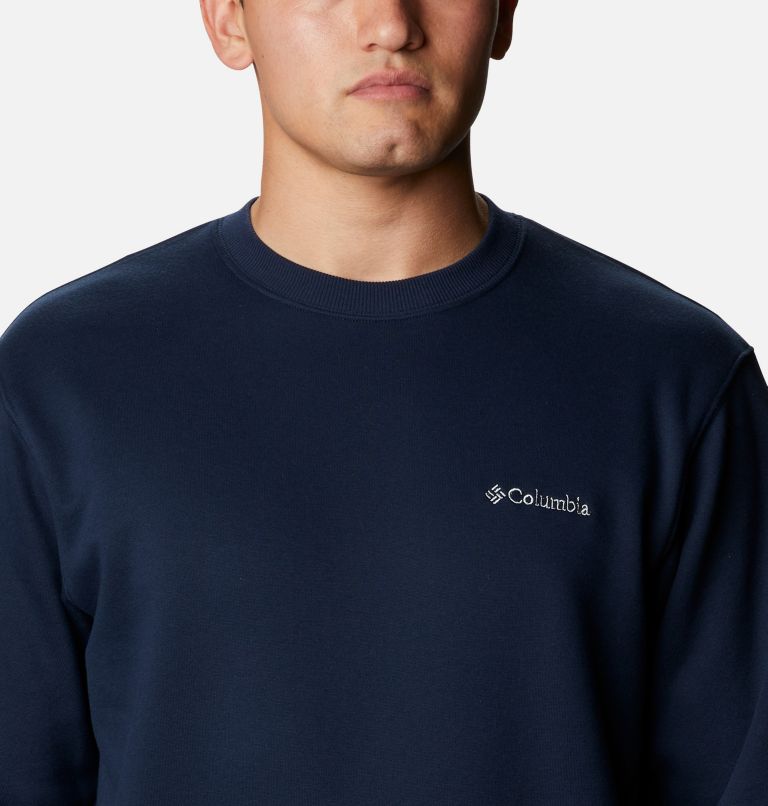 Thumbnail: Men's Hart Mountain II Crew Sweatshirt - Tall, Color: Collegiate Navy, image 4