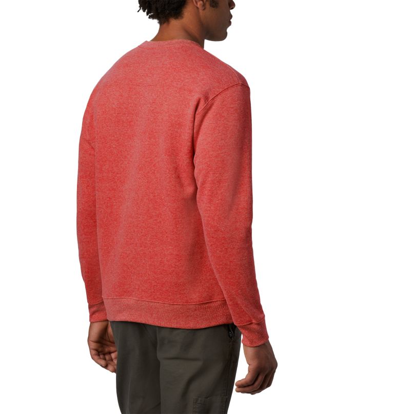 Chandail col rond chaud en laine polaire Hart Mountain II pour homme - Grandes tailles, Color: Red Jasper Heather, image 4