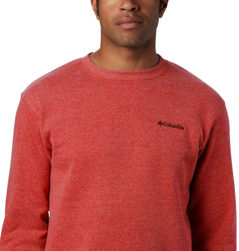Thumbnail: Men's Hart Mountain II Crew Sweatshirt - Tall, Color: Red Jasper Heather, image 5