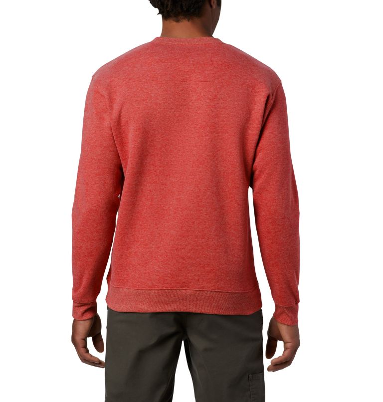 Chandail col rond chaud en laine polaire Hart Mountain II pour homme - Grandes tailles, Color: Red Jasper Heather, image 2