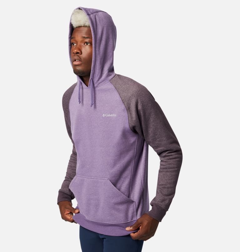 Men’s Hart Mountain II Hoodie, Color: Soft Purple, Dark Purple Heather, image 5