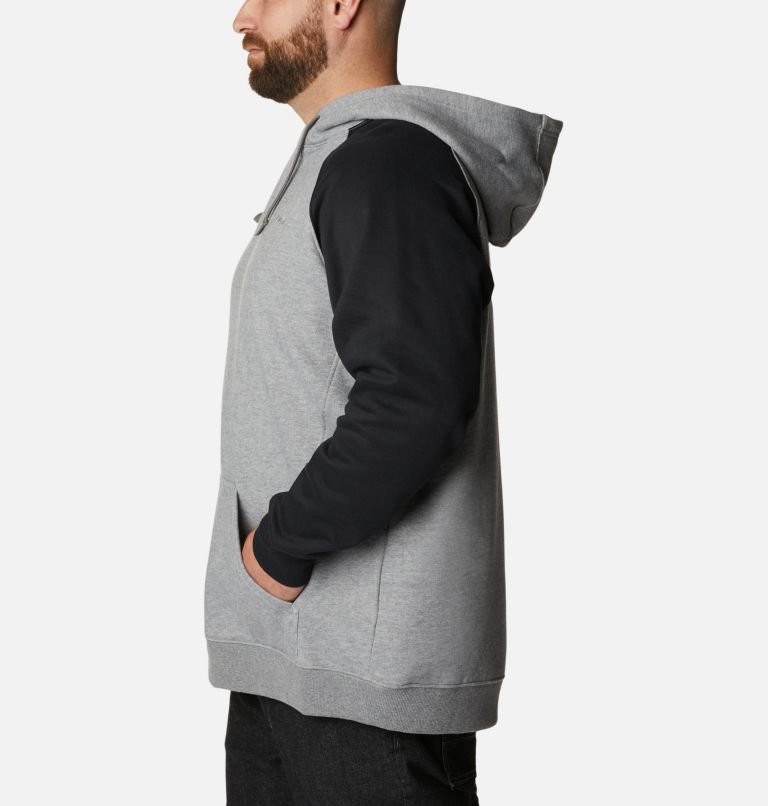 Men’s Hart Mountain II Hoodie - Big, Color: Charcoal Heather, Black, image 3