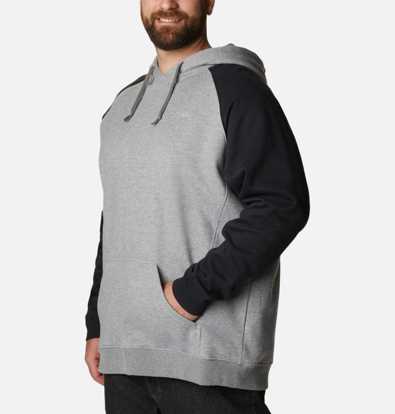 Men’s Hart Mountain II Hoodie - Big, Color: Charcoal Heather, Black, image 5