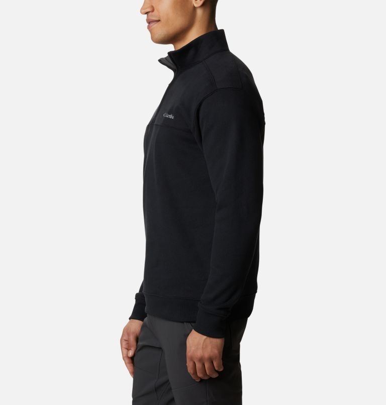 Men’s Hart Mountain II Half Zip Sweatshirt, Color: Black, image 3