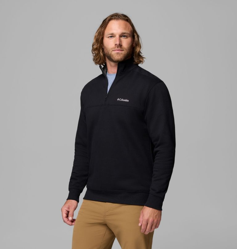 Chandail à demi-fermeture éclair Hart Mountain II pour homme, Color: Black Heather, image 4
