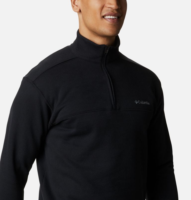 Men’s Hart Mountain II Half Zip Sweatshirt, Color: Black, image 5
