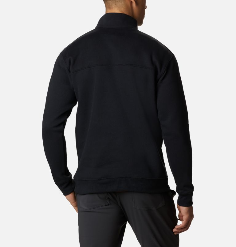Men’s Hart Mountain II Half Zip Sweatshirt, Color: Black, image 2