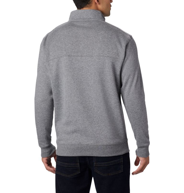 Men’s Hart Mountain II Half Zip Sweatshirt, Color: Charcoal Heather, image 2