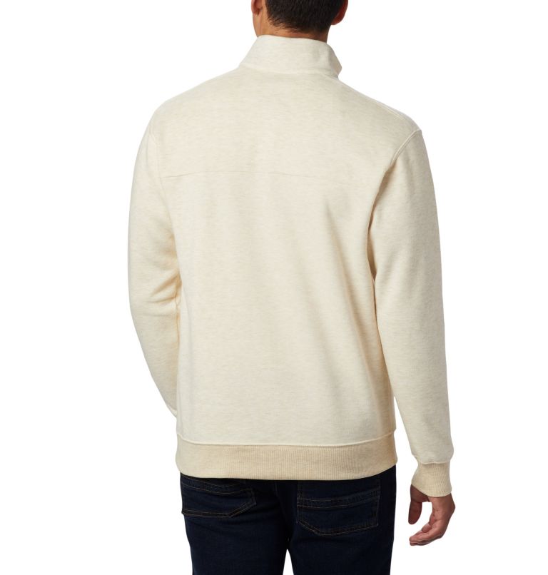 Men's Hart Mountain II Half Zip Sweatshirt, Color: Oatmeal Heather, image 2