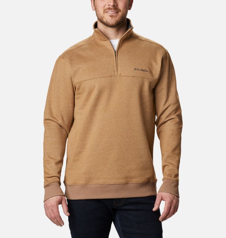 Men’s Hart Mountain II Half Zip Sweatshirt, Color: Delta, image 1